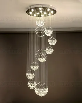 Large Modern Crystal Double Helix Round Elegant Hotel Staircase Chandelier Christmas Decorations for Home Lighting
Large Modern Crystal Double Helix Round Elegant Hotel Staircase Chandelier Christmas Decorations for Home Lighting
