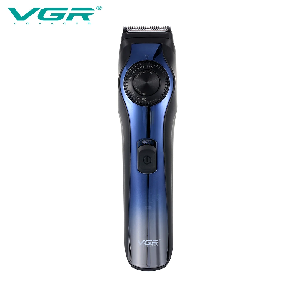 VGR Stainless Steel Cutter Head Washable Professional Hair Clipper USB Rechargeable LCD Digital Display 20-Speed Beard Trimmer
VGR Stainless Steel Cutter Head Washable Professional Hair Clipper USB Rechargeable LCD Digital Display 20-Speed Beard Trimmer