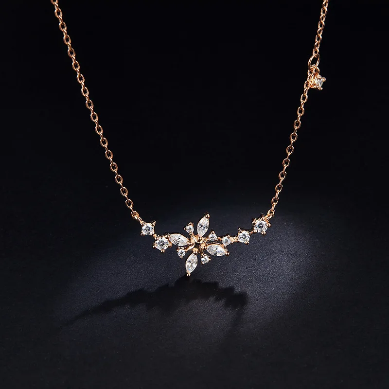 Couples Necklace Rose Gold S925 Silver Accessories Origional Flower-shaped Fine Silver Necklace Customizable Processing OEM
Couples Necklace Rose Gold S925 Silver Accessories Origional Flower-shaped Fine Silver Necklace Customizable Processing OEM