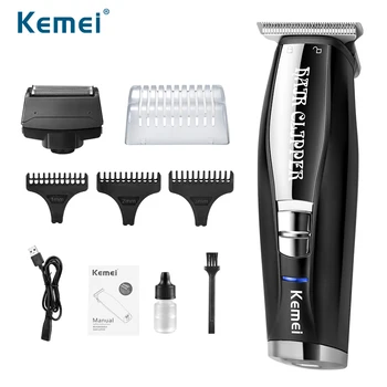 kemei hair clipper shaver for men razor one blade Cordless cable hair finishing machine professional Barber Shop Clippers
kemei hair clipper shaver for men razor one blade Cordless cable hair finishing machine professional Barber Shop Clippers