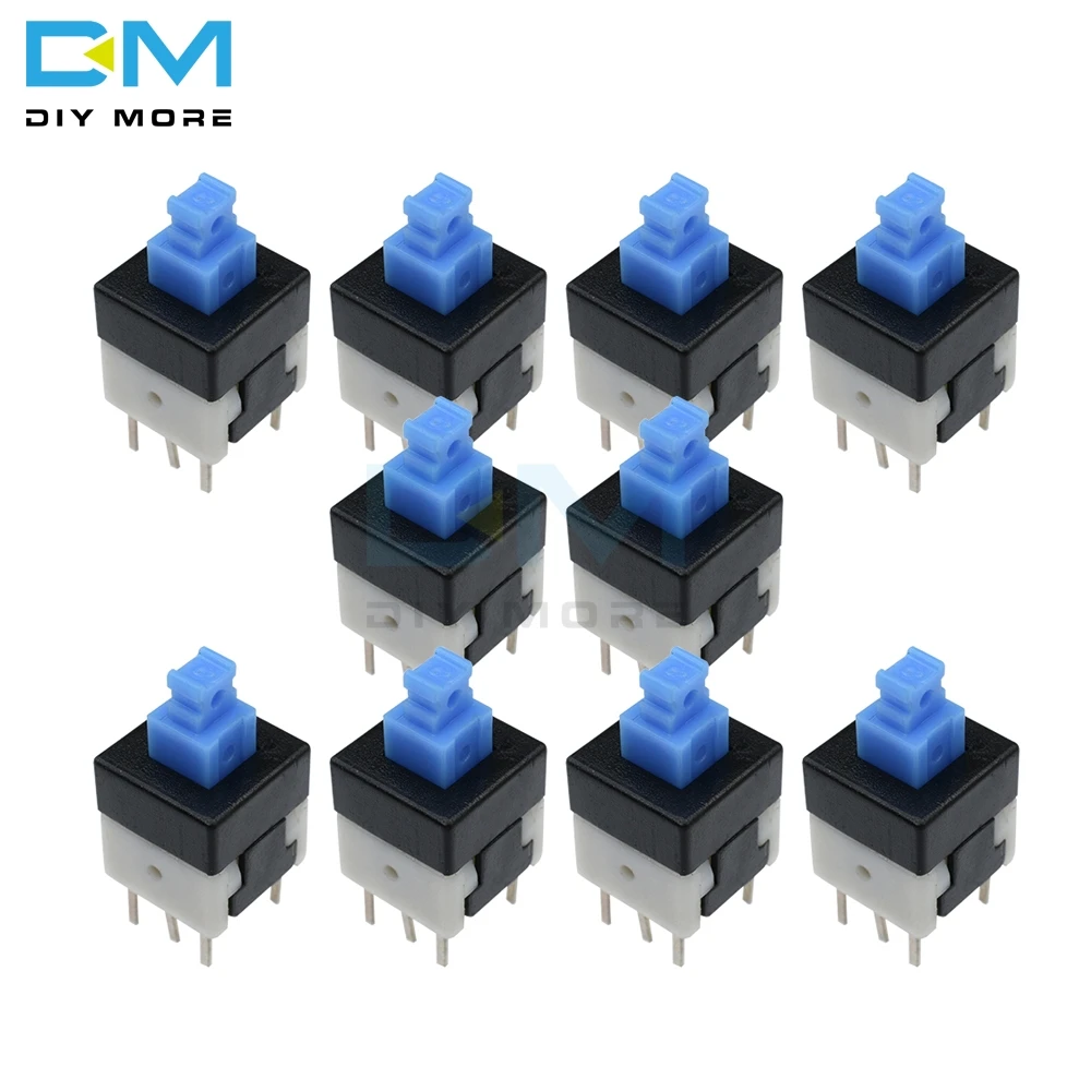20Pcs 8X8mm 8X8 mm Cap Self Lock Self-locking Type Square Button Switch Blue 100000 Times Service Life
20Pcs 8X8mm 8X8 mm Cap Self Lock Self-locking Type Square Button Switch Blue 100000 Times Service Life