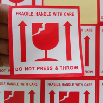 100PCS Fragile Goods Labels Please Handle With Care Do Not Press & Throw Warning Sticker Tags
100PCS Fragile Goods Labels Please Handle With Care Do Not Press & Throw Warning Sticker Tags