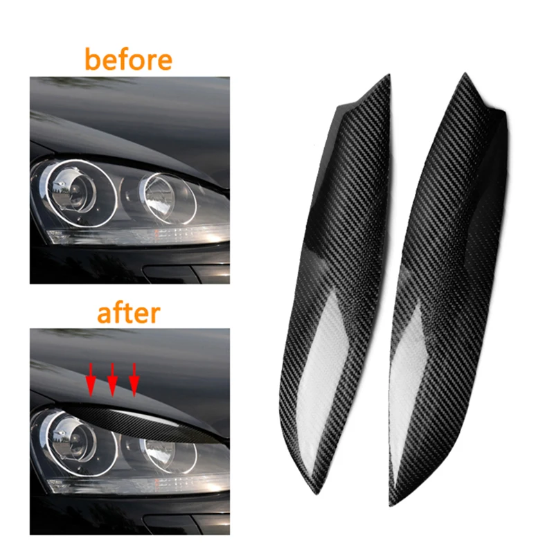 1 Pair Carbon Fiber Eyebrow Eyelid Cover Car Front Headlight Protection Sticker Fit For VW Golf 5 GTI Jetta R32 Rabbit Mk5 05-07
1 Pair Carbon Fiber Eyebrow Eyelid Cover Car Front Headlight Protection Sticker Fit For VW Golf 5 GTI Jetta R32 Rabbit Mk5 05-07