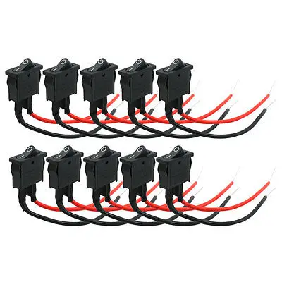 DC12V 5A I/O ON-OFF SPST Snap in Rocker Switch 10 Pcs for Car Auto Van
DC12V 5A I/O ON-OFF SPST Snap in Rocker Switch 10 Pcs for Car Auto Van