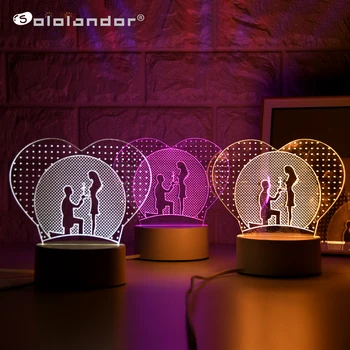 Newest Proposal Lamp Creative 3 Colors Night Lights Novelty Illusion Night Lamp Illusion Table Lamp For Home Decorative Light
Newest Proposal Lamp Creative 3 Colors Night Lights Novelty Illusion Night Lamp Illusion Table Lamp For Home Decorative Light