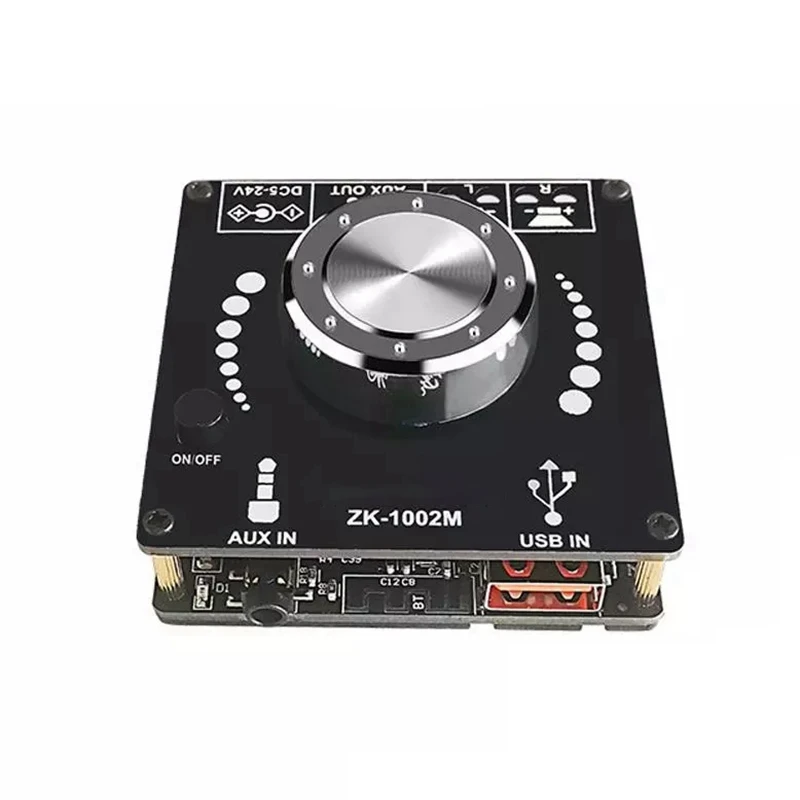 ZK1002M Bluetooth 5 0 AUX USB аудио вход усилитель модуль усилителя 100Wx2 |