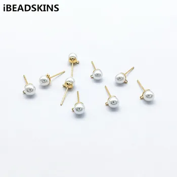 New arrival! 6mm 50pcs Imitation pearls Real gold-plated ear Stud for Hand Made Earrings DIY parts,Jewelry Findings & Components
New arrival! 6mm 50pcs Imitation pearls Real gold-plated ear Stud for Hand Made Earrings DIY parts,Jewelry Findings & Components