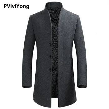PViviYong 2019 new arrival autumn&winter high quality grey wool trench coat men,men's wool thicked jackets plus-size M-3XL 8515
PViviYong 2019 new arrival autumn&winter high quality grey wool trench coat men,men's wool thicked jackets plus-size M-3XL 8515