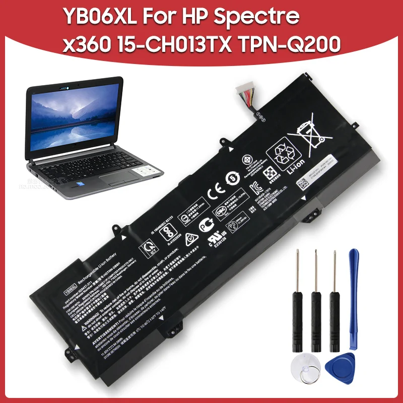 Original Replacement Battery 84.08Wh YB06XL HSTNN-DB8H For HP Spectre x360 15-CH013TX TPN-Q200 Laptop Batteries
Original Replacement Battery 84.08Wh YB06XL HSTNN-DB8H For HP Spectre x360 15-CH013TX TPN-Q200 Laptop Batteries