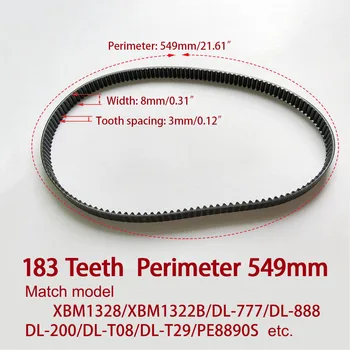 183 Teeth Breadmaker Conveyor Belts bread machine belts Bread Maker Parts 183Teeth Perimeter 549mm Kitchen Appliance accessories
183 Teeth Breadmaker Conveyor Belts bread machine belts Bread Maker Parts 183Teeth Perimeter 549mm Kitchen Appliance accessories