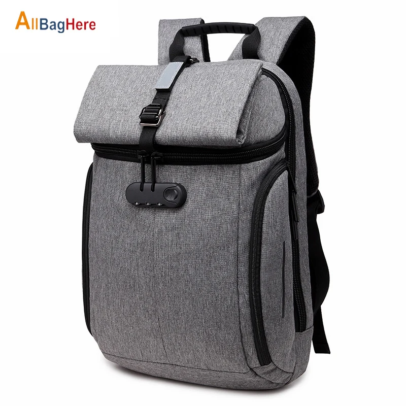 Business Anti-theft Backpack Men Women Laptop Notebook Waterproof Backpacks Large Capacity School Travel Casual USB Charging Bag | Спорт и