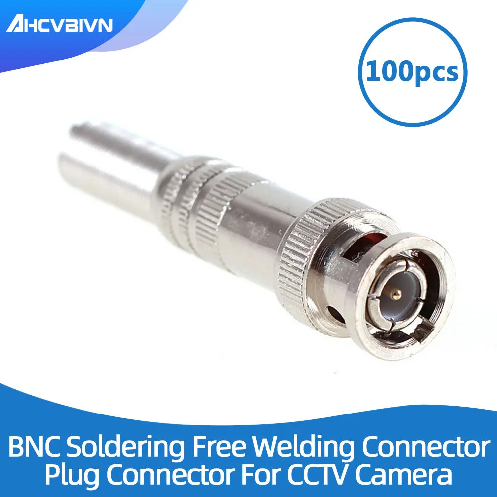 100pcs/lot BNC Male Connector for RG-59 Coaxical Cable, Brass End, Crimp, Cable Screwing, CCTV Camera BNC connector
100pcs/lot BNC Male Connector for RG-59 Coaxical Cable, Brass End, Crimp, Cable Screwing, CCTV Camera BNC connector