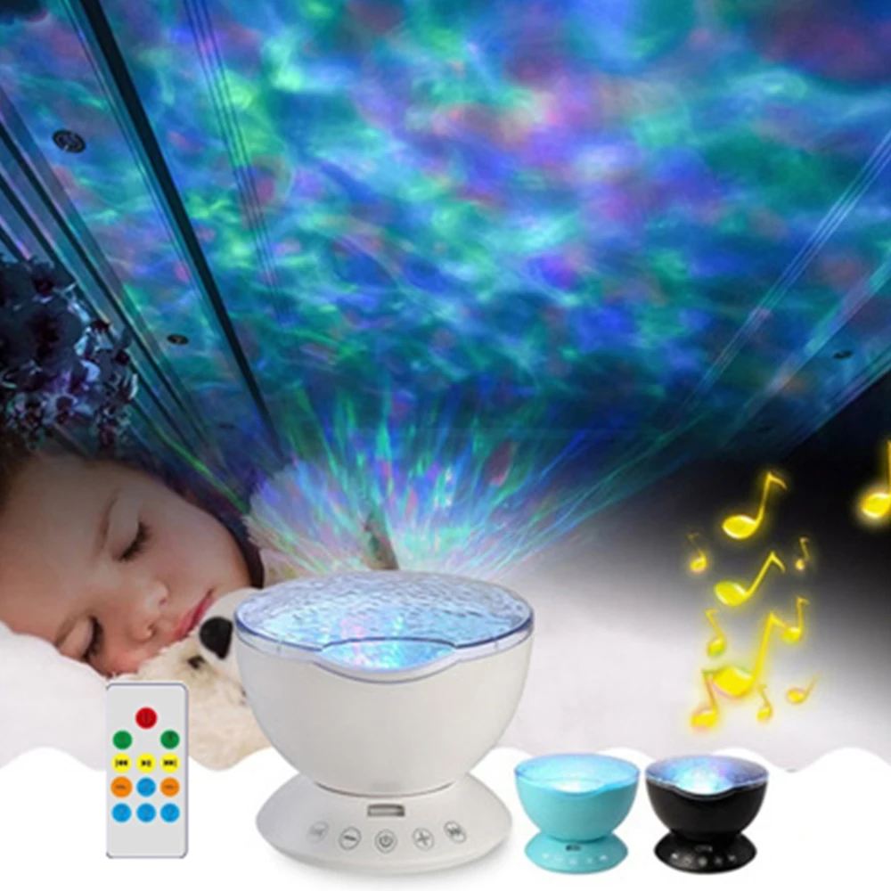 Decorative Night Light Kids LED Projection Night Light Remote Control Ocean Wave Projector with Music Player for Lights Gifts
Decorative Night Light Kids LED Projection Night Light Remote Control Ocean Wave Projector with Music Player for Lights Gifts