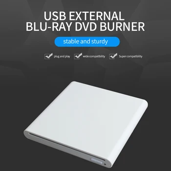 Portable USB3.0 Suction Blu-ray Drive External Optical-drive DVD Driver for Windows/IOS Silver
Portable USB3.0 Suction Blu-ray Drive External Optical-drive DVD Driver for Windows/IOS Silver