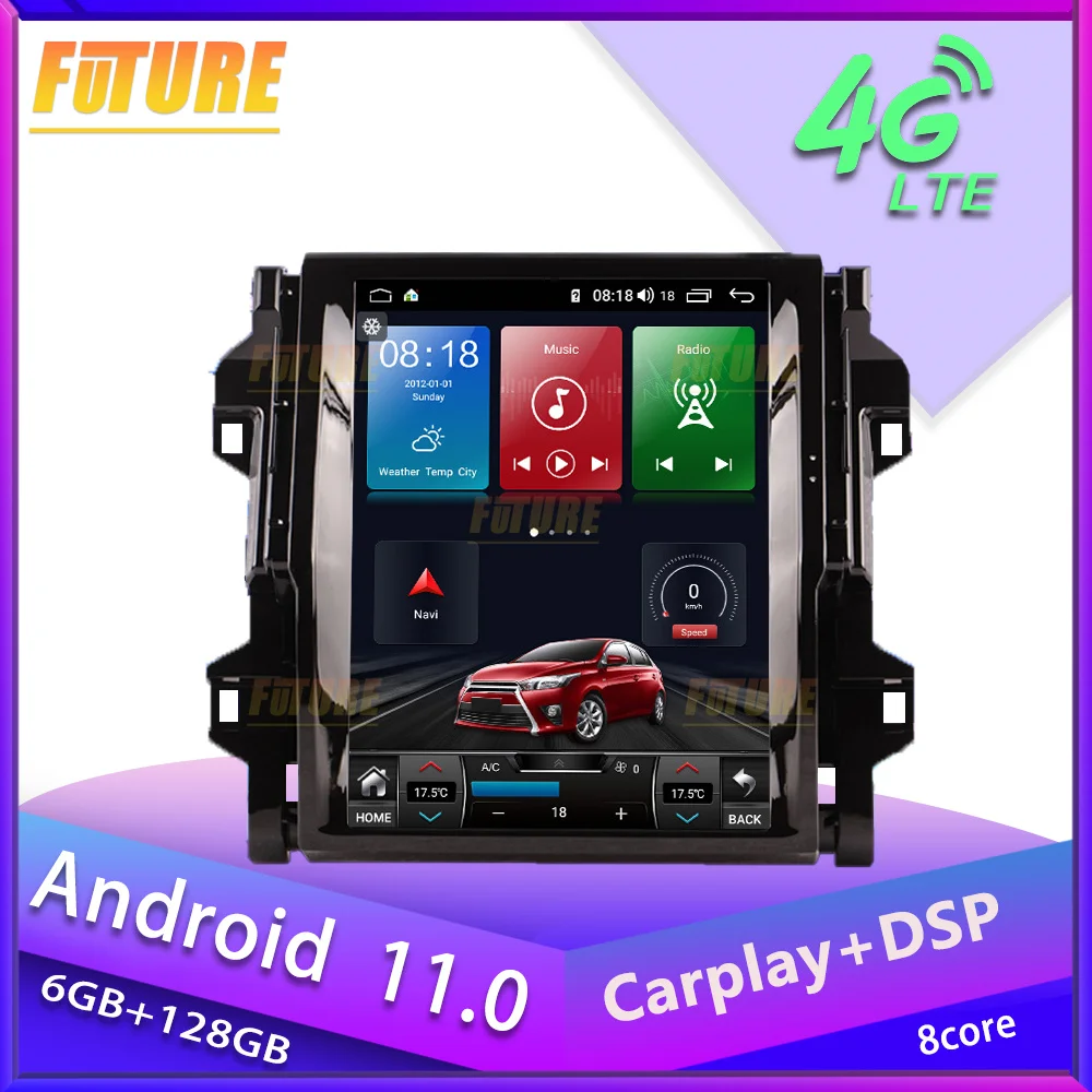 Tesla Screen Android 11.0 Car Radio Stereo For Toyota Fortuner 2018-2020 Car Multimedia Player GPS Navigation 2Din DVD Head Unit
Tesla Screen Android 11.0 Car Radio Stereo For Toyota Fortuner 2018-2020 Car Multimedia Player GPS Navigation 2Din DVD Head Unit