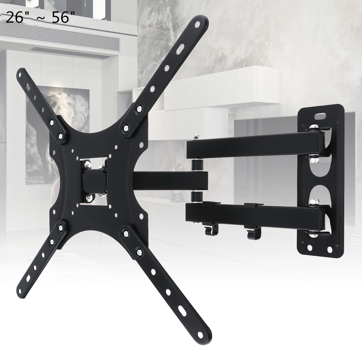 50KG Adjustable TV Wall Mount Bracket Flat Panel TV Frame Support 15° Tilt with Wrench for 26-56 Inch LCD LED Monitor Flat Pan
50KG Adjustable TV Wall Mount Bracket Flat Panel TV Frame Support 15° Tilt with Wrench for 26-56 Inch LCD LED Monitor Flat Pan