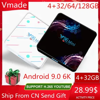 Android 9.0 6K Smart TV Box V96 2.4G&5G WIFI Support Netflix Youtube IPTV Media Player Set-Top Box Optional 4+32/64/128GB
Android 9.0 6K Smart TV Box V96 2.4G&5G WIFI Support Netflix Youtube IPTV Media Player Set-Top Box Optional 4+32/64/128GB
