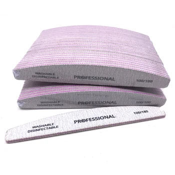 50Pcs Washable Professional Nail File 100/180 Banana Buffering Nail File Set Strong Thick Nagel Vijl Lime Per Unghie Nail Tools
50Pcs Washable Professional Nail File 100/180 Banana Buffering Nail File Set Strong Thick Nagel Vijl Lime Per Unghie Nail Tools