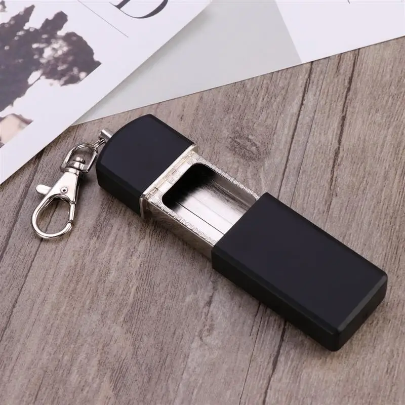 

Ash Holder Ashtray Portable Pocket Ash Mini Metal Keychain Outdoor Holder Tray Ashtrays Lid With Vintage For Smoking
