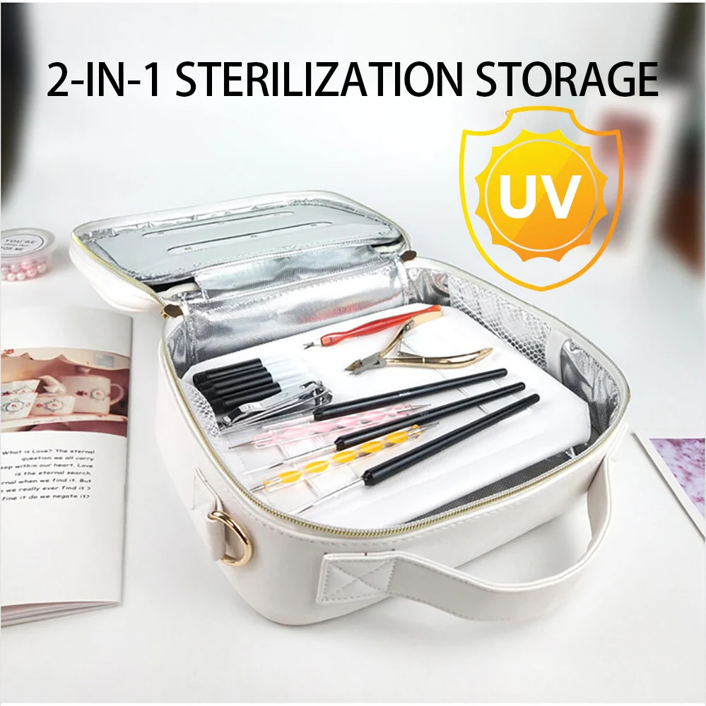 Nail UV Sterilization Box Sterilizer Multifunction Disinfection Makeup Tools Phone Masks Jewelry Clean Portable Storage Bag
Nail UV Sterilization Box Sterilizer Multifunction Disinfection Makeup Tools Phone Masks Jewelry Clean Portable Storage Bag