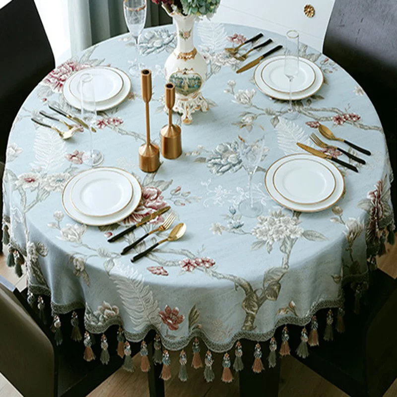 Luxury Small/Big Round Table Cloth Cover Vine Flowers Rectangle Jacquard Tablecloths Home Dustcloth Tea Tablecloth Tassel Tapete
Luxury Small/Big Round Table Cloth Cover Vine Flowers Rectangle Jacquard Tablecloths Home Dustcloth Tea Tablecloth Tassel Tapete