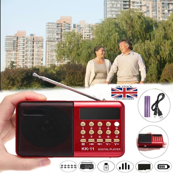 SOONHUA FM Radio Speaker Music Player FM Radios TF Card U-Disk Reader With 18650 Rechargeable Battery And USB Cable FM Radio
SOONHUA FM Radio Speaker Music Player FM Radios TF Card U-Disk Reader With 18650 Rechargeable Battery And USB Cable FM Radio