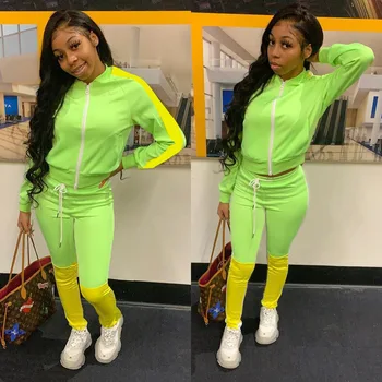 Women's Tracksuits Matching Hooded Zipper Coat And Fluorescent Green Pants Two-piece Set Casual 2pcs Outfits
Women's Tracksuits Matching Hooded Zipper Coat And Fluorescent Green Pants Two-piece Set Casual 2pcs Outfits