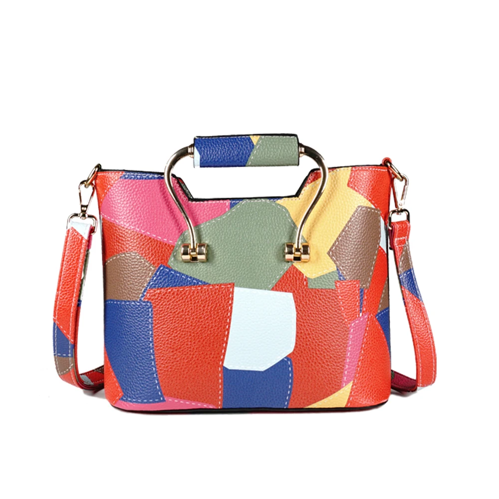 Small female leather retro stitching color leather shoulder bag handbag large capacity luxury designer metal portable patch bag
Small female leather retro stitching color leather shoulder bag handbag large capacity luxury designer metal portable patch bag