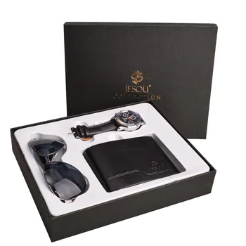 Boxed Sets Fashion Men's Quartz Watch Wallet Card Bit More Fashion Glasses Men's Gift Set 
Boxed Sets Fashion Men's Quartz Watch Wallet Card Bit More Fashion Glasses Men's Gift Set