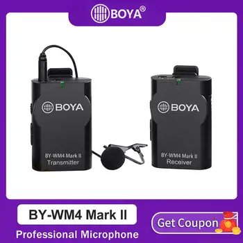 Boya BY-WM4/WM4 Mark II Wireless Studio Condenser Microphone System Lavalier Lapel Interview Mic for iPhone Canon Nikon Cameras
Boya BY-WM4/WM4 Mark II Wireless Studio Condenser Microphone System Lavalier Lapel Interview Mic for iPhone Canon Nikon Cameras