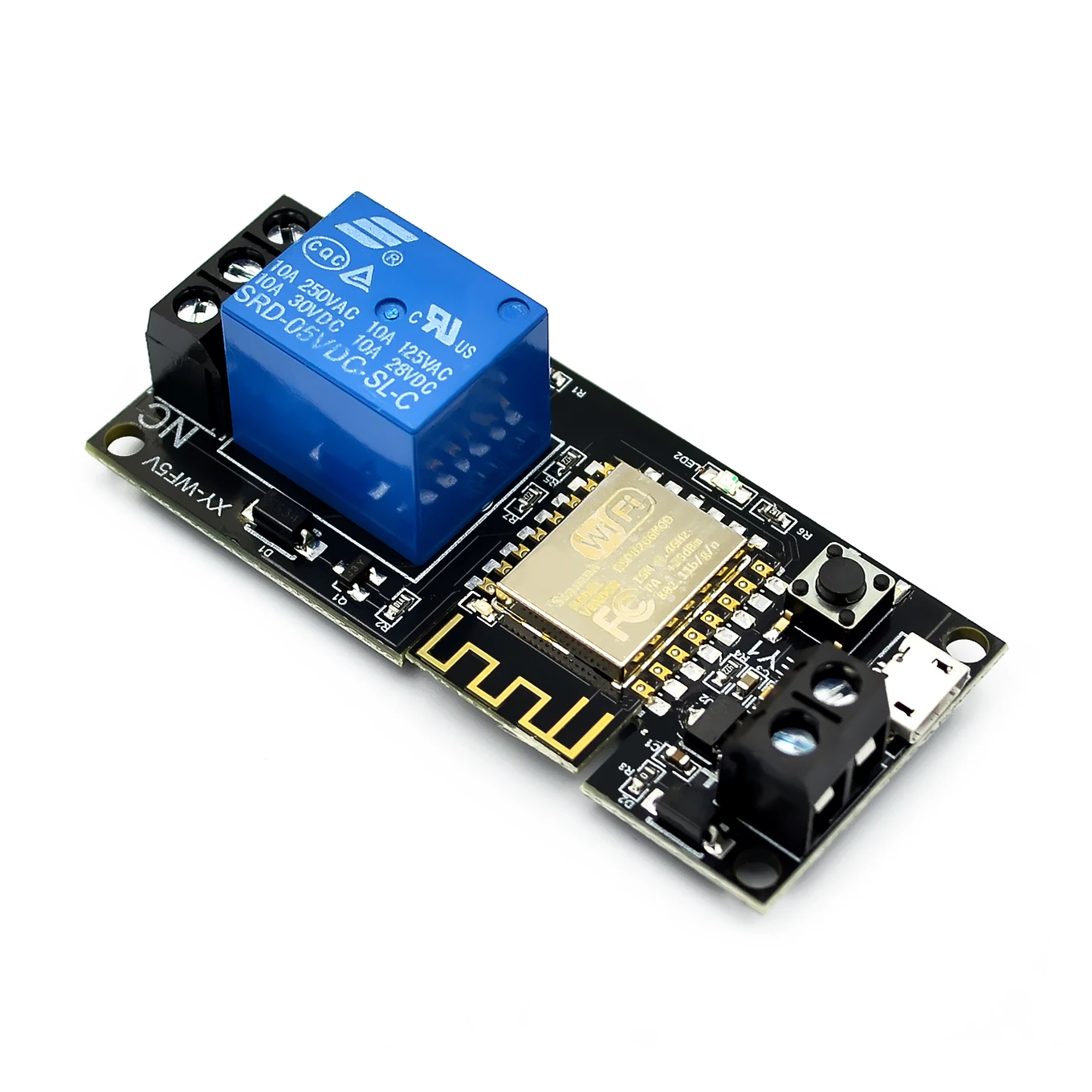 WIFI mobile phone remote control relay module DC6V~36V smart home phone APP ESP-12F XY-WF36V
WIFI mobile phone remote control relay module DC6V~36V smart home phone APP ESP-12F XY-WF36V