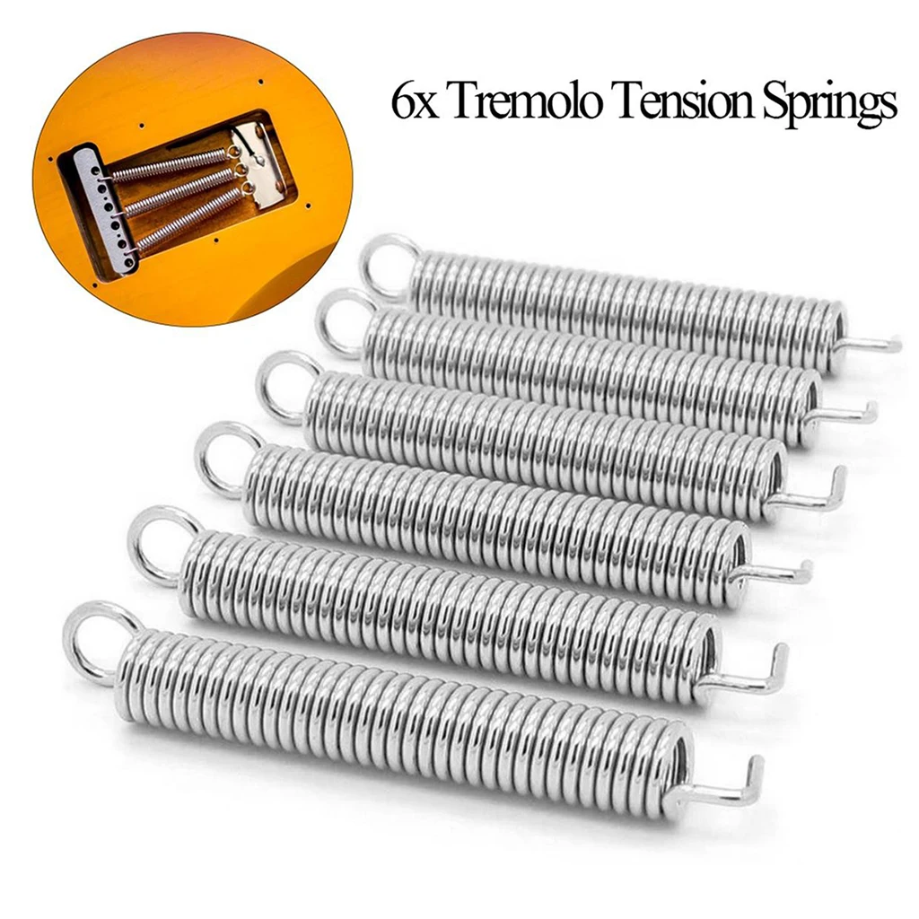 Electric Guitar Tremolo Springs Set of Six High Tension, Fit for St Electric Electric Guitar Tremolo Springs Set of Six High Tension, Fit for St Electric