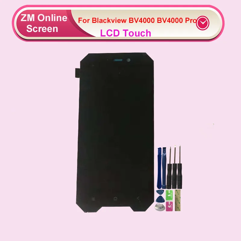 ЖК дисплей для Blackview BV4000 Pro кодирующий преобразователь сенсорного экрана в сборе