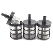 2 pces 9 14 14mm filtro de tubulação de mangueira lavagem de carro ss bomba de irrigação filtros pulverizador bomba de diafragma absorvente filtro rede malha(China)