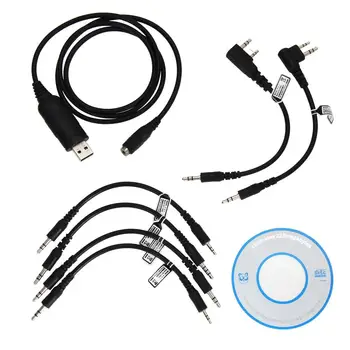 Multifunction 6 in 1 USB Programming Cable For Kenwood Baofeng Motorola Yaesu For Icom Handy Walkie Talkie Car Radio CD Software
Multifunction 6 in 1 USB Programming Cable For Kenwood Baofeng Motorola Yaesu For Icom Handy Walkie Talkie Car Radio CD Software