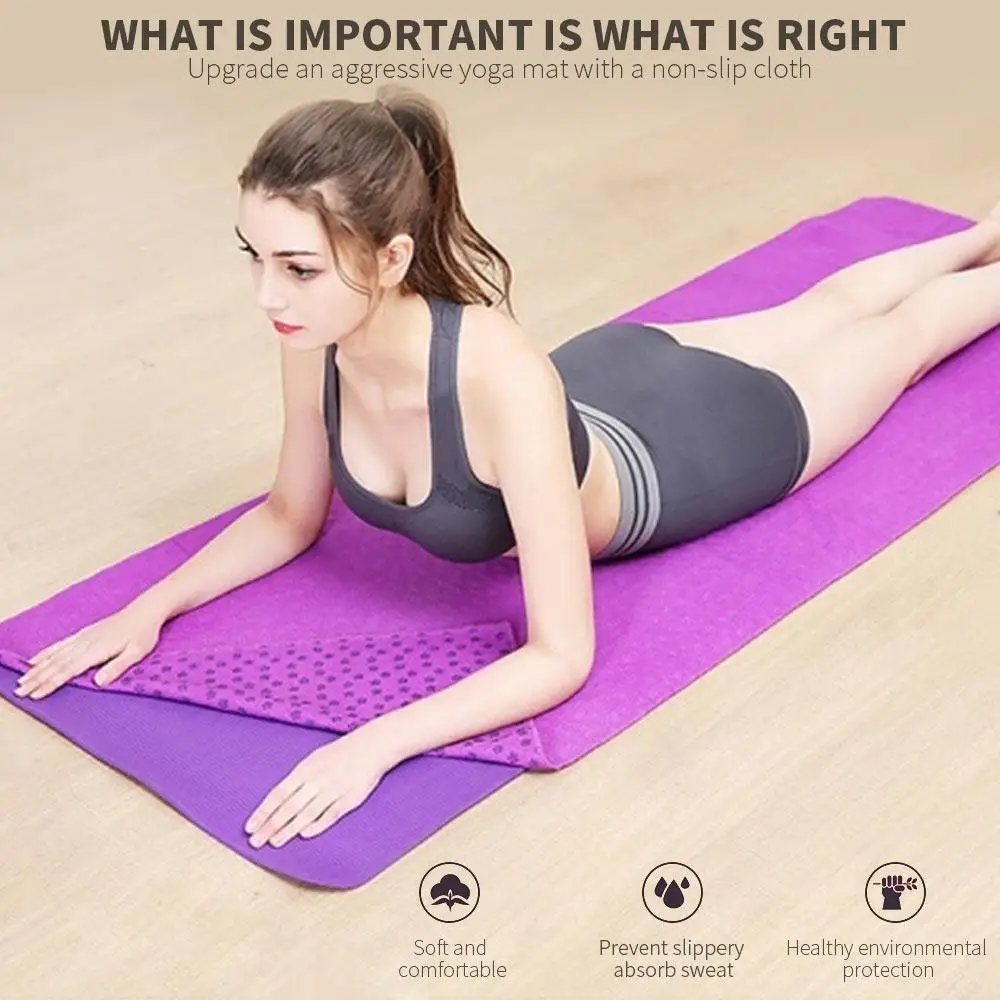 183*61*1cm Yoga Mat Towel Non slip Cotton Blanket Rug Dotted Resin Towel Sweat Absorbing Towel for Sport Fitness Exercise Pilate
183*61*1cm Yoga Mat Towel Non slip Cotton Blanket Rug Dotted Resin Towel Sweat Absorbing Towel for Sport Fitness Exercise Pilate