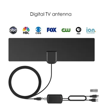 4K 1080P High HD TV DTV Box Receiver Indoor Digital TV Antenna EU Plug 80 Miles Booster Active Indoor Aerial HD Flat Design
4K 1080P High HD TV DTV Box Receiver Indoor Digital TV Antenna EU Plug 80 Miles Booster Active Indoor Aerial HD Flat Design