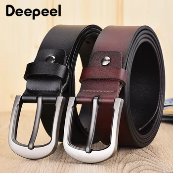 Deepeel Men Belt Wild Metal Pin Buckle Leather Belts Young Old Retro Jeans Decoration LeatherCraft for Gift Have Box Packaging
Deepeel Men Belt Wild Metal Pin Buckle Leather Belts Young Old Retro Jeans Decoration LeatherCraft for Gift Have Box Packaging