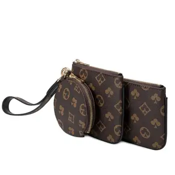 L-68756 Luxury Designer Women Handbag Triad Mini Pouch Set Round Zippy Wallet Cash Coin Pocket Wristband Genuine Leather
L-68756 Luxury Designer Women Handbag Triad Mini Pouch Set Round Zippy Wallet Cash Coin Pocket Wristband Genuine Leather