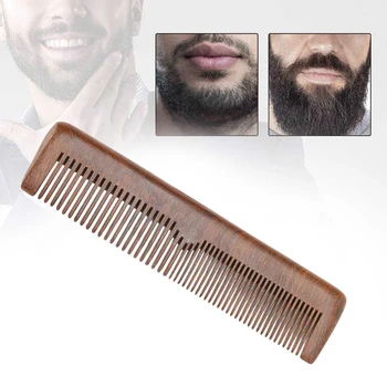 Portable Men's Beard Comb Sandalwood Anti-Static Beard Mustache Hair Styling Comb Household Hair Salon Barber Hair Accessory a 
Portable Men's Beard Comb Sandalwood Anti-Static Beard Mustache Hair Styling Comb Household Hair Salon Barber Hair Accessory a
