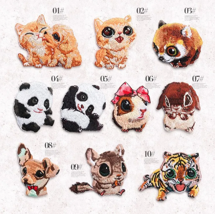 Cute Cat Dog Animal Embroidered Badge Patches For Clothing Bags Sew/Iron on Applique Patch Clothes Decoration Sticker
Cute Cat Dog Animal Embroidered Badge Patches For Clothing Bags Sew/Iron on Applique Patch Clothes Decoration Sticker