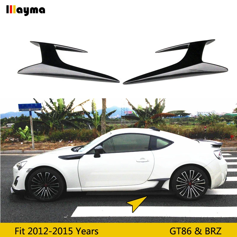 Спойлер для боковой юбки из углеродного волокна Toyota 86 2012 2015 боковое крыло subaru BRZ