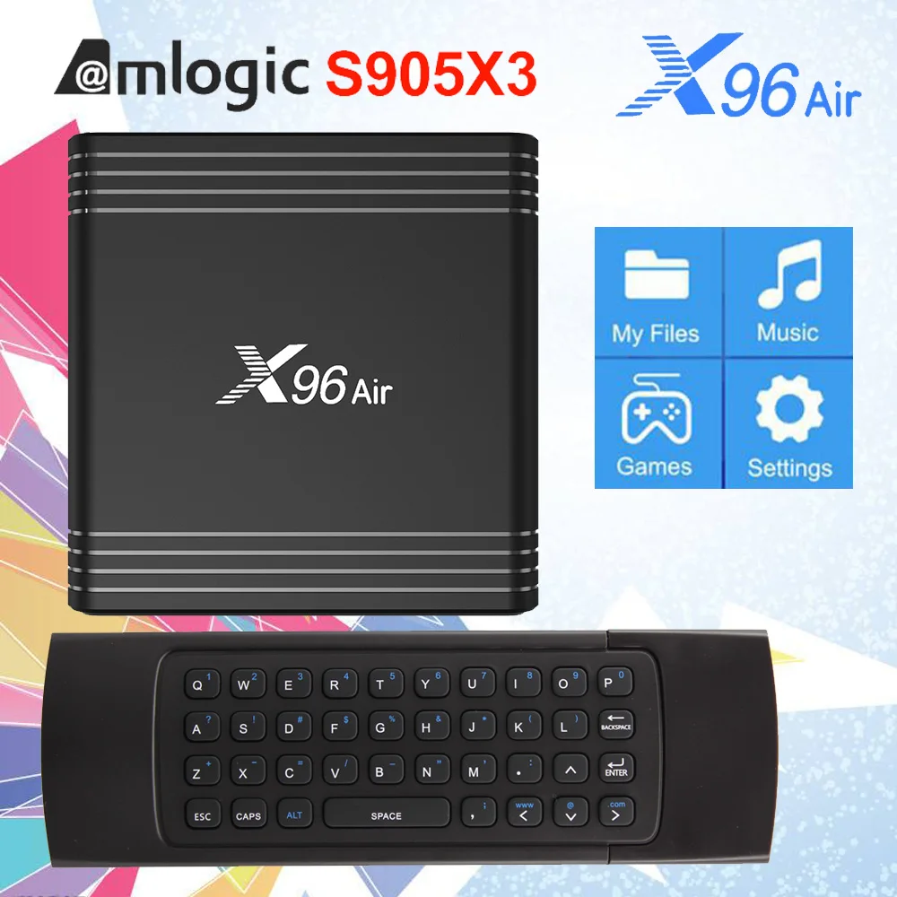 

X96 Air Amlogic S905X3 Android 9.0 TV BOX 4GB RAM 32GB 64GB ROM wifi Media Player 2GB 16GB X96Air 4K 8K UHD Smart Set Top Box