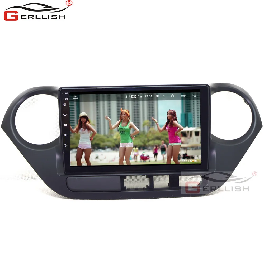 9 inch touch screen android car dvd player radio audio stereo with multimedia gps navigation for hyundai I10 | Автомобили и