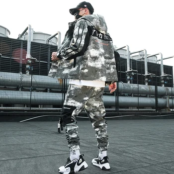 Camouflage Military Tracksuit Men Thicken Hooded Loose Long Sleeve Jacket Men Casual Hip Hop Mens Sports Sets Autumn B60
Camouflage Military Tracksuit Men Thicken Hooded Loose Long Sleeve Jacket Men Casual Hip Hop Mens Sports Sets Autumn B60