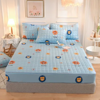 180x200x2 Pillowcase Plush Thicken Quilted Mattress Cover Warm Soft Crystal Velvet Quilted Bed Fitted Sheet Including Pillowcase
180x200x2 Pillowcase Plush Thicken Quilted Mattress Cover Warm Soft Crystal Velvet Quilted Bed Fitted Sheet Including Pillowcase