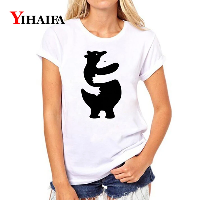 Women 3D T-shirt Black White embrace Animal Graphic Tee Casual Lady Summer White T shirts Funny Couple Short Sleeve Tops
Women 3D T-shirt Black White embrace Animal Graphic Tee Casual Lady Summer White T shirts Funny Couple Short Sleeve Tops