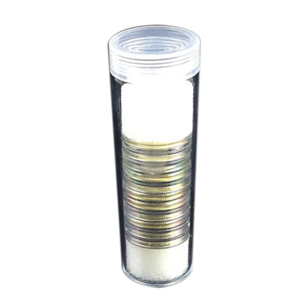 10pcs Clear Coin Capsules Containers Box Holders Coin Storage Tube Coin Collecting Sorting Organizer - 25mm Diameter 10pcs Clear Coin Capsules Containers Box Holders Coin Storage Tube Coin Collecting Sorting Organizer - 25mm Diameter