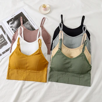 New Tank Tops Women Sexy Crop Tops Solid Summer Camis Fitness Tank Tops Woman Sports Underwear Bra Female 
New Tank Tops Women Sexy Crop Tops Solid Summer Camis Fitness Tank Tops Woman Sports Underwear Bra Female