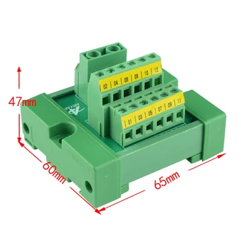 1 to 12 DIN Rail Mount power supply distribution terminal blocks Power Distribution Module board
1 to 12 DIN Rail Mount power supply distribution terminal blocks Power Distribution Module board